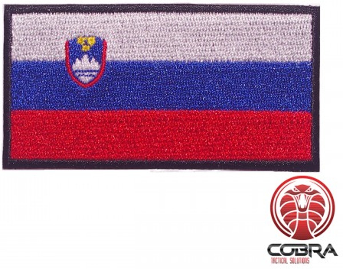 Vlag Slovenia  geborduurde patch | Strijkpatches | Military Airsoft